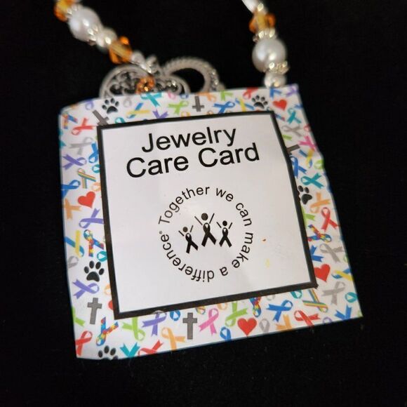 Multiple Sclerosis Awareness Bracelet Sterling Silver Plated MS - Picture 8 of 9